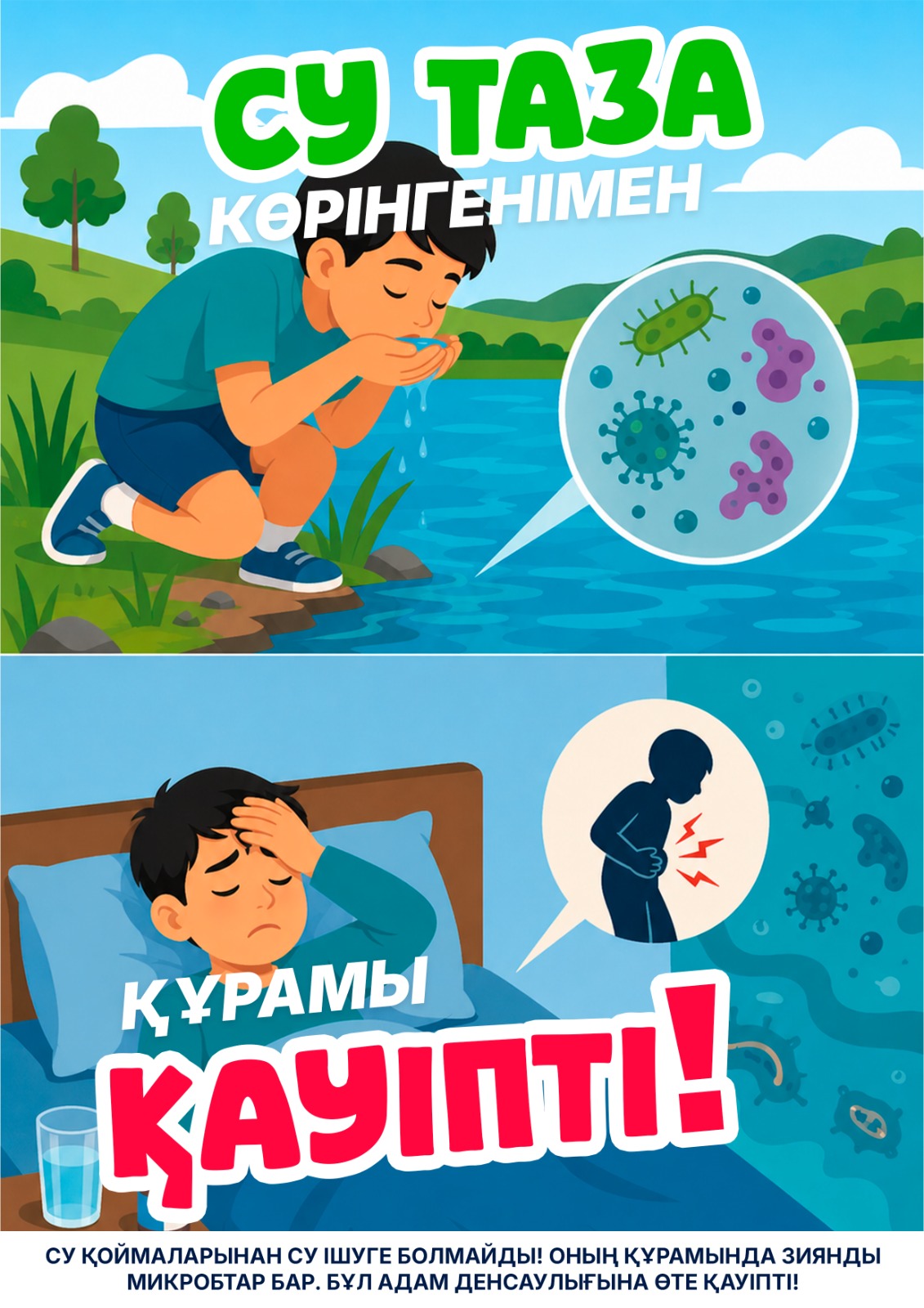 Су таза көрінгенімен .Қурамы қауіпті!